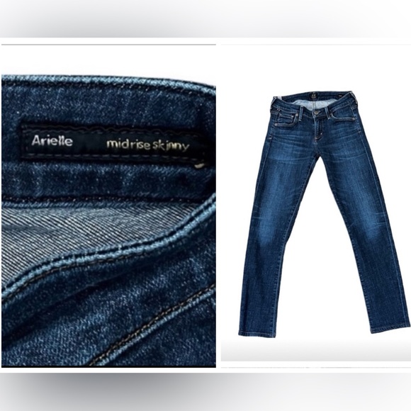 🆕 CITIZENS OF HUMANITY Arielle Mid Rise Skinny Jeans ~ Women’s ~ Blue ~ LBN - Picture 4 of 16